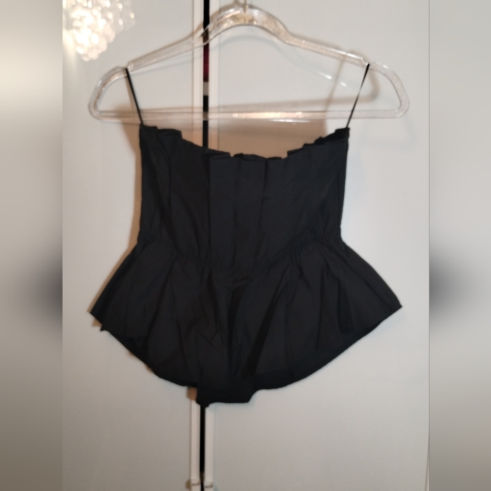 NWT AREA Black Bandeau sz M